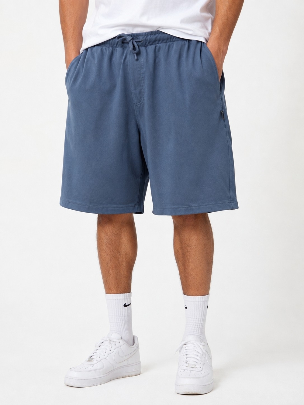 Eddie Bauer Men's Drawstring Athletic Shorts - Slate Blue